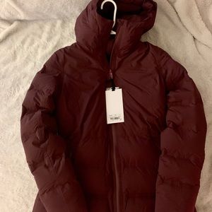 Lulu Lemon Burgundy Sleet Street Down Jacket